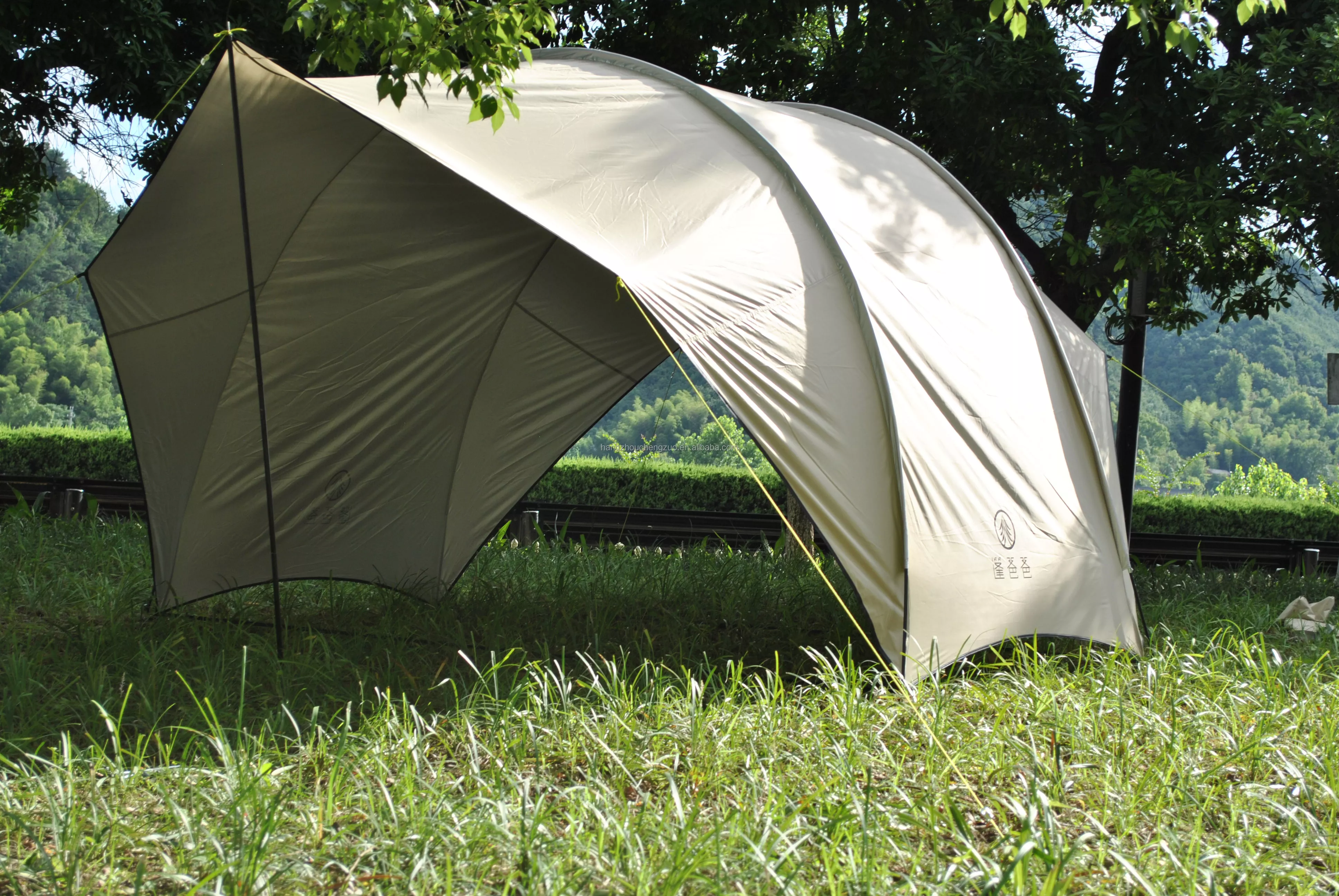 Cheap Goat Tents CZX 630 Camping Tent Portable Waterproof khaki Eggshell Canopy,Camping Shelter Lightweight Sunshade for Snow Camping Outdoor   